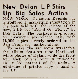 News item from Cash Box, Jul 9 1966
