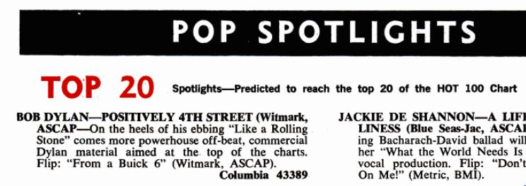 Billboard Review of "Positively 4th Street"